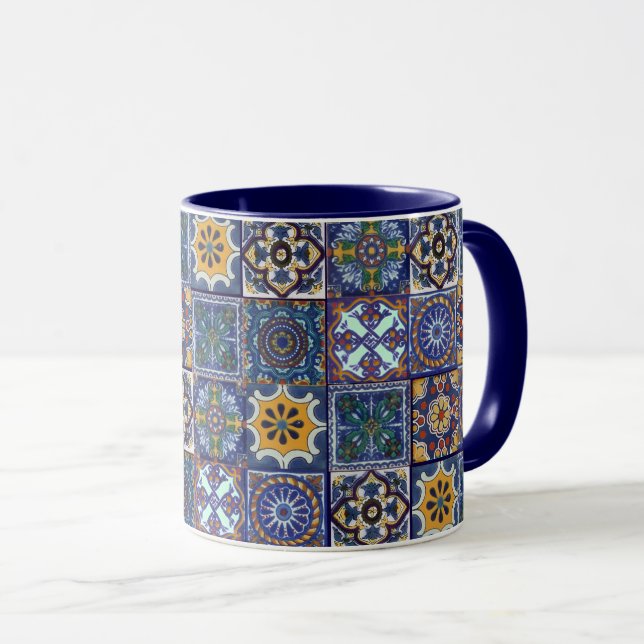 Taza Talavera Tiles mexicana (Anverso derecho)