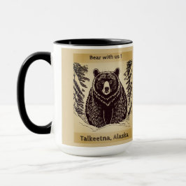 Taza Talkeetna Alaska "Oso Con Nosotros" Mug