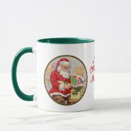 Taza Taller de Santa Artista Personalizado de Mensaje y