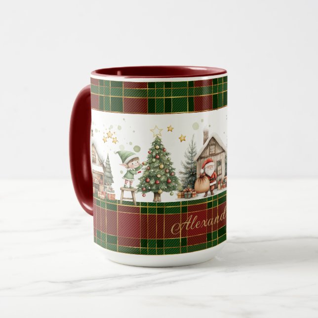 Taza Taller de Santa Elena eleva a Navidades de Green P (Anverso izquierdo)