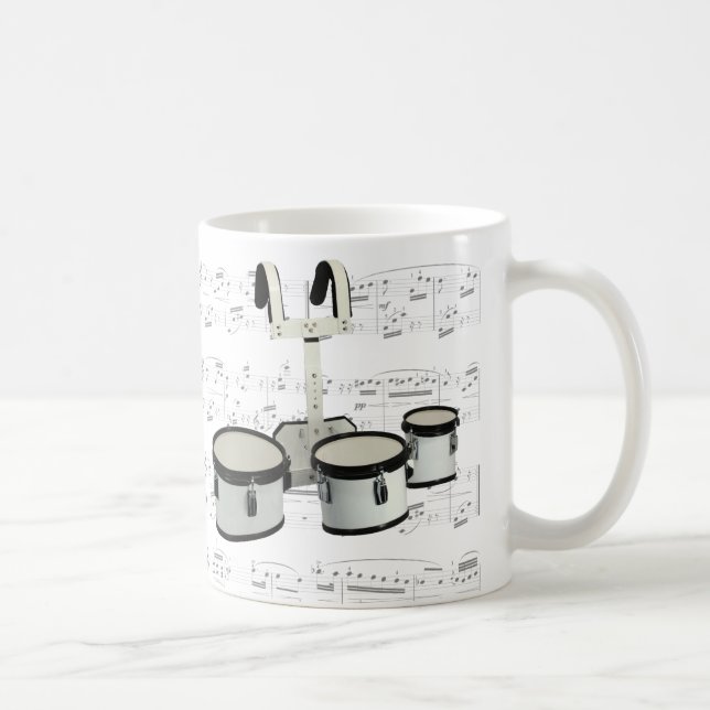 Taza - tambores que marchan con partitura (Derecha)