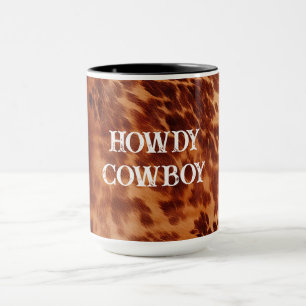 Taza Tan Brown Piel de vaca