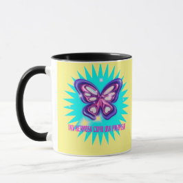 Taza Tan hermosa como mariposa