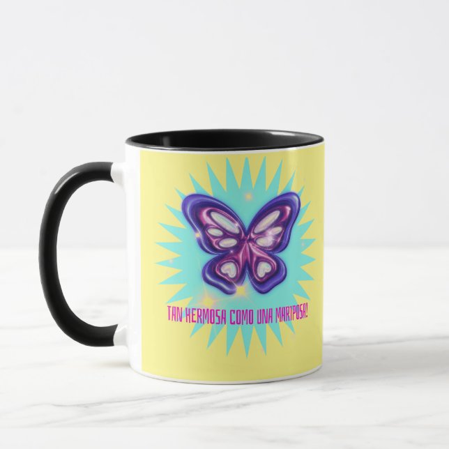 Taza Tan hermosa como mariposa (Izquierda)