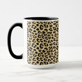 Taza Tan Leopard Print