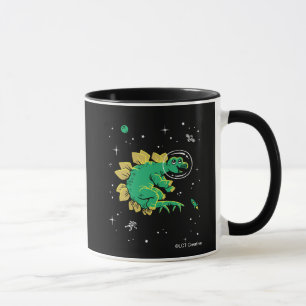 Taza Tan Verde Stegosaurus Dinos En El Espacio