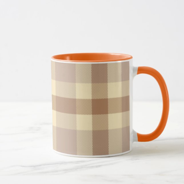 Taza Tan Y Tartán Crema (Derecha)