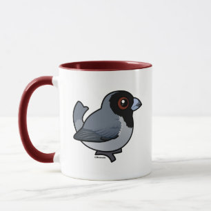 Taza Tanager Birdorable de cara negra
