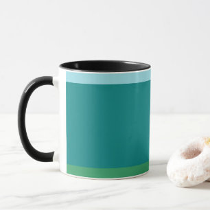 Taza Tanager Turquoise, azul Verde azulado y Kelly Gree