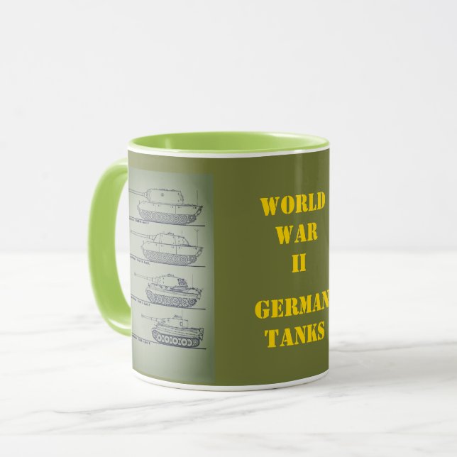 TAZA TANQUES ALEMANES DE LA SEGUNDA GUERRA MUNDIAL (Anverso izquierdo)