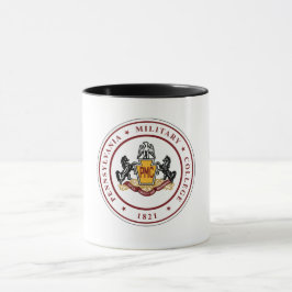 Taza + Tapa de sellado PMC blanco con guarnecido negro