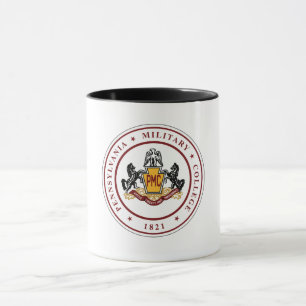 Taza + Tapa de sellado PMC blanco con guarnecido negro