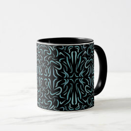 Taza Tapered Outline Shapes Filled With Aquatic Colors 