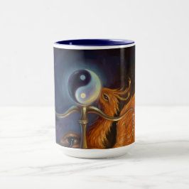 Taza Tapiz Espiritual de Parede Equilíbrio Fénix