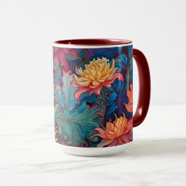 Taza Tapiz floral de Dahlia