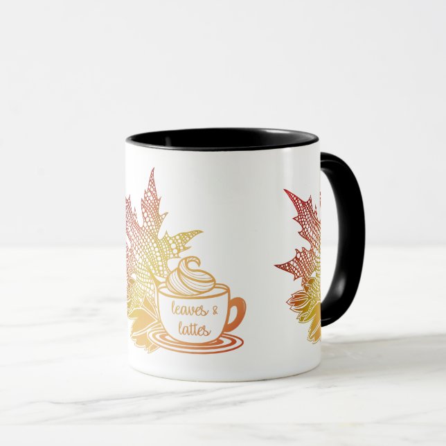 Taza Tapón de café de hojas y latas (Anverso derecho)