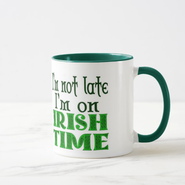 Taza Tarde en el tiempo irlandés (Derecha)