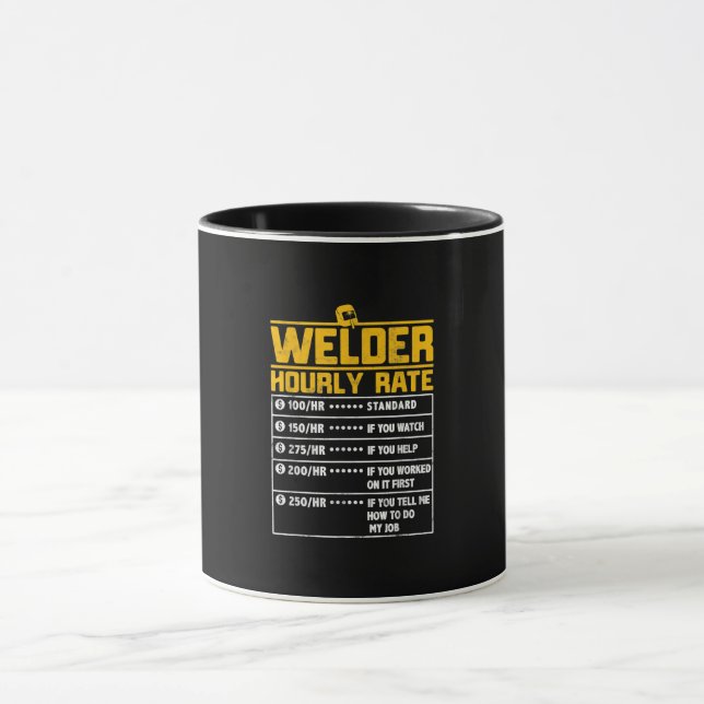 Taza Tarifa por hora divertida para el soldador | Regal (Centro)
