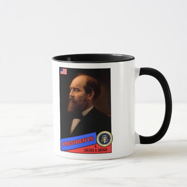 Taza Tarjeta de béisbol de Chester A. Arthur (Derecha)