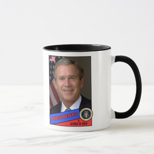 Taza Tarjeta de béisbol de George W. Bush (Derecha)