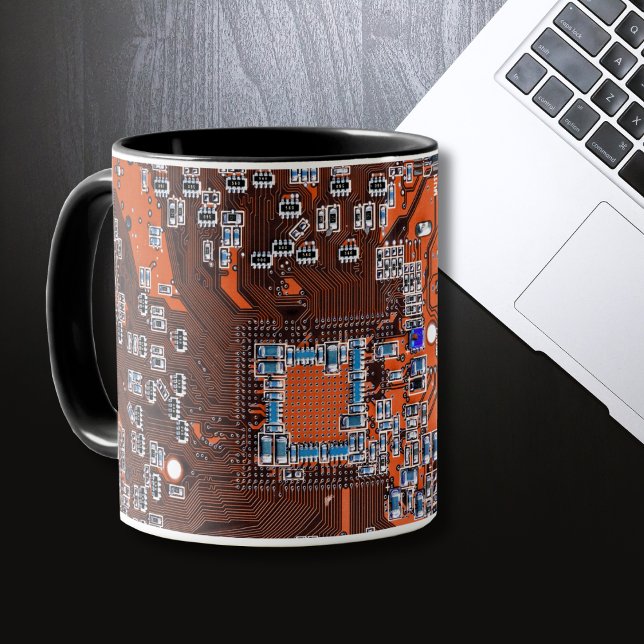 Taza Tarjeta de circuito del Naranja PCB del conjunto d (Subido por el creador)