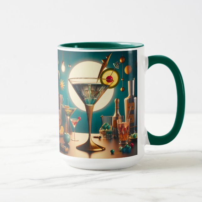 Taza Tarjeta de circuito futurista atómico Martini (Derecha)