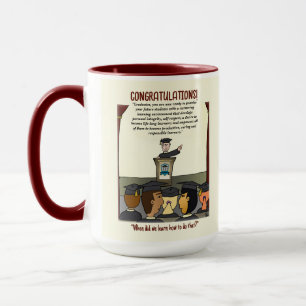 Taza Tarjeta de felicitación para graduados