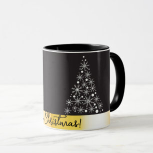 Taza Tarjeta de lux navideña de Feliz