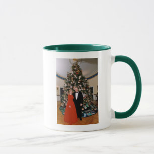 Taza Tarjeta de Navidad del Presidente estadounidense B