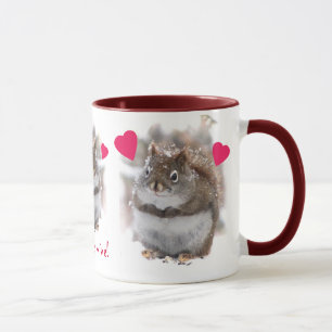Taza Tarjeta del día de San Valentín dulce de tres