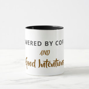 Taza Tarjeta Postal de Cita Minimalista de Café Buena