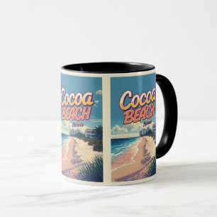 Taza Tarjeta postal de regalos de la costa de la ciudad
