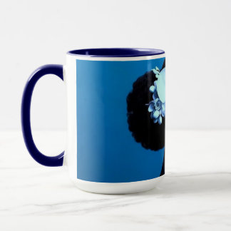 Taza Tarjeta Postal Lady Blue