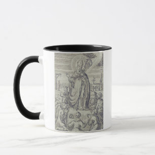 Taza Tarjeta Santa del Obispo Amandus de Maastricht