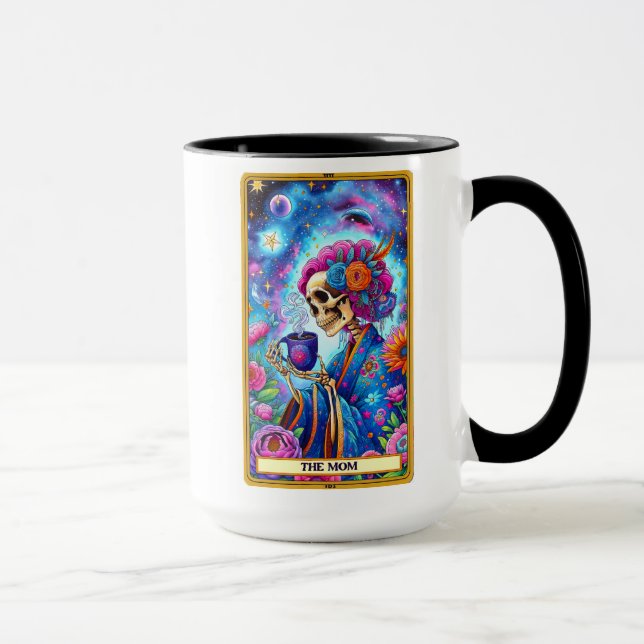 Taza Tarjeta Tarot divertida/Mamá (Derecha)