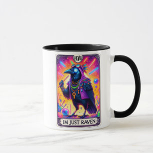Taza Tarjeta Tarot divertida/Solo soy Raven