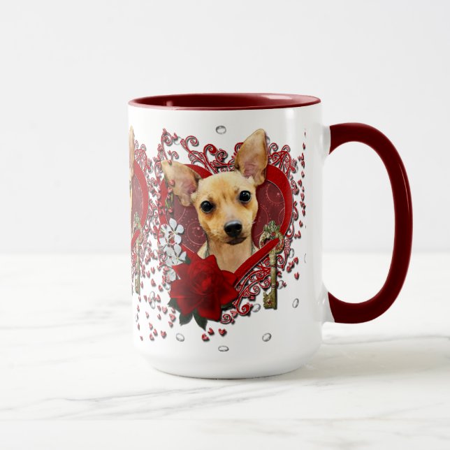 Taza Tarjetas del día de San Valentín - llave a mi (Derecha)