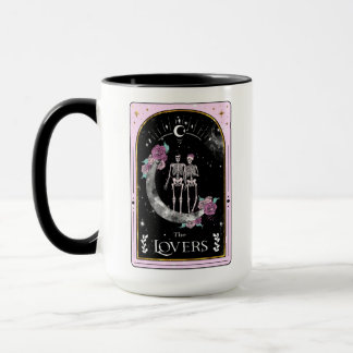 Taza Tarot Card The Aovers Moon Pink Witchen Celestial