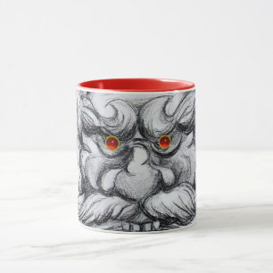Taza TAROT, FANTASÍA GROTESQUE MÁSICA MÁSCARA Blanco Ne