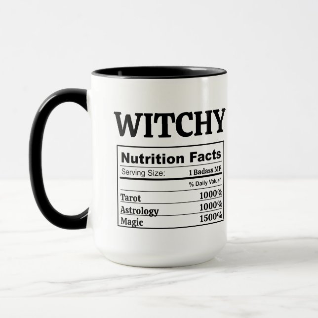 Taza Tarot Witch Astrology Lovers Feminist Liberal Gift (Izquierda)