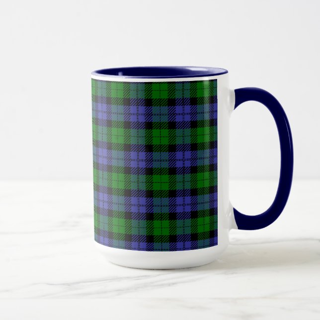 Taza Tartán azul y verde (Derecha)