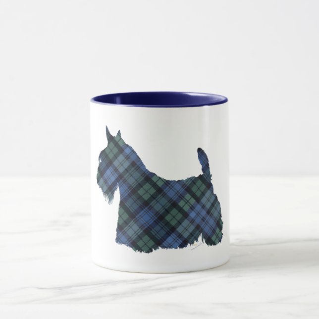 Taza Tartan Black Watch Terrier Escocés (Centro)