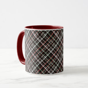 Taza Tartán de Navidades texturados.