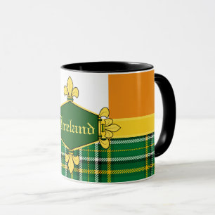 Taza Tartan Nacional de Irlanda, bandera, Personalizar 