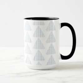 Taza Tartan Triangles Blue