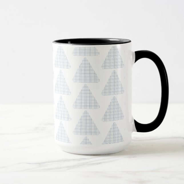Taza Tartan Triangles Blue (Derecha)