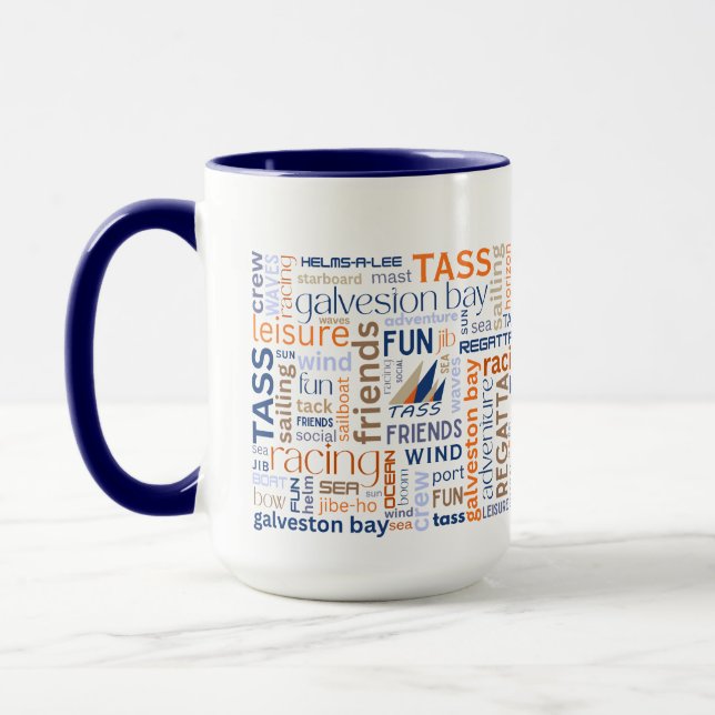 Taza TASS Sailing Words Coffee Mug (Izquierda)