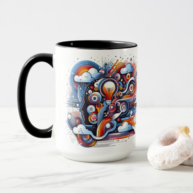 Taza Tasse à café  en céramique  - Idée cadeau (Con donut)