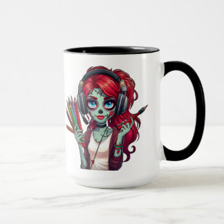 Taza Tasse à café | Gueule Buddy | Zombie Elodie