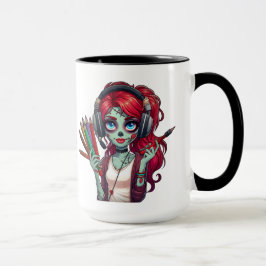 Taza Tasse à café | J'aime mon Akashic | Zombie Elodie